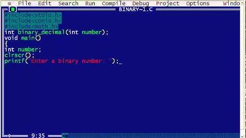 C program to convert Binary to decimal