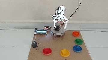 Arduino Metal Robot Kol  6Dof  Renk Ayıran