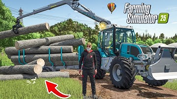 Accept CONTRACTS WOOD Transport In Fs25 | Farming Simulator 25 | Timelapse |