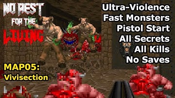 Doom II: No Rest for the Living - MAP05: Vivisection (Fast Ultra-Violence 100%)