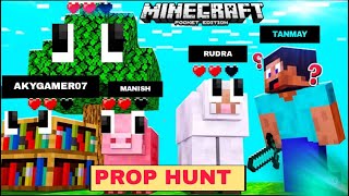 Minecraft prop hunt but I am Always the Seeker… Never the Hider! Funniest Prop Hunt Moments 😂💀