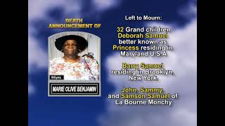 Marie “Olive” Benjamin long