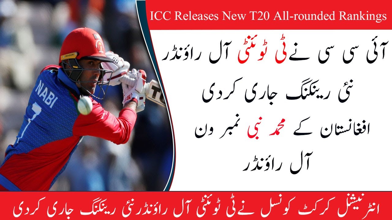 ICC Rankings New T20I All Rounder Rankings 2019 YouTube