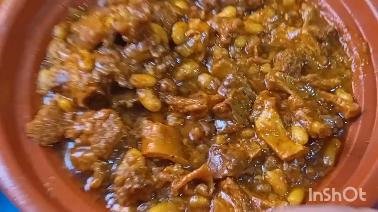 طبق التقلية او الدوارة باللوبية البيضاء  على الطريقة المغربية التقليدية كتجي جد لذيذ ةمدغمر