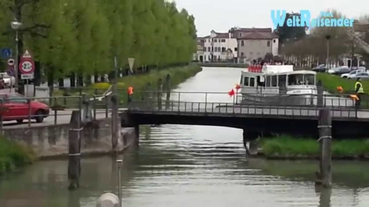 Italien: Vorsicht Brücken - Bootsfahrt auf dem Brenta-Kanal in Venetien