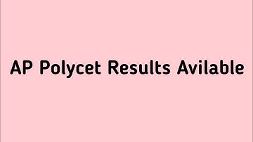 AP Polycet Results 2021 Released Today Full Details In This Video | TTW