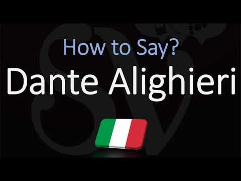 How to Pronounce Dante Alighieri? (CORRECTLY) Italian & English Pronunciation