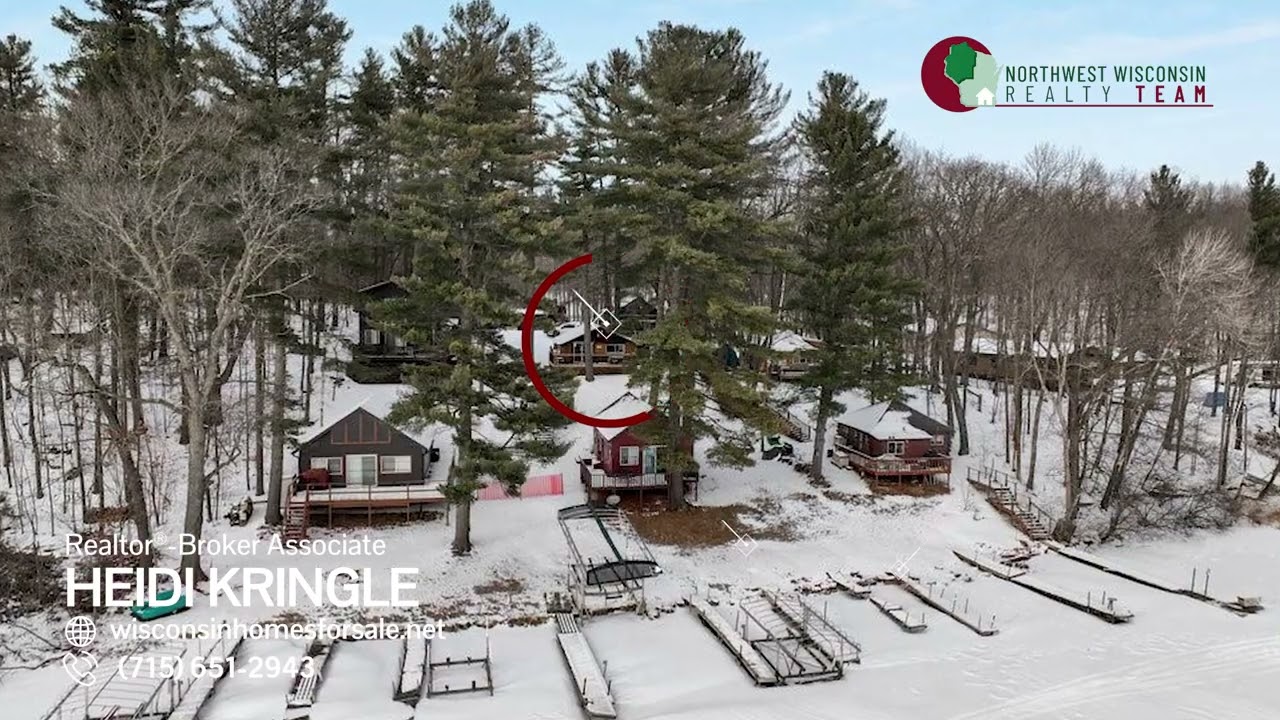 Sarona, Wisconsin Lakefront Cabin For Sale | W 2543 Rockford Rd #5