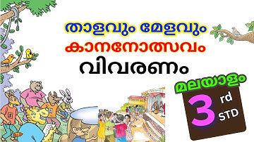 താളവും മേളവും | കാനനോത്സവം വിവരണം | Class 3 New Malayalam Text | Kanakachilanka | Thalavum melavum