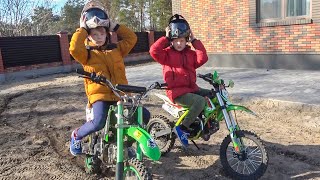 The brothers broke a motorcycle and an ATV in a puddle