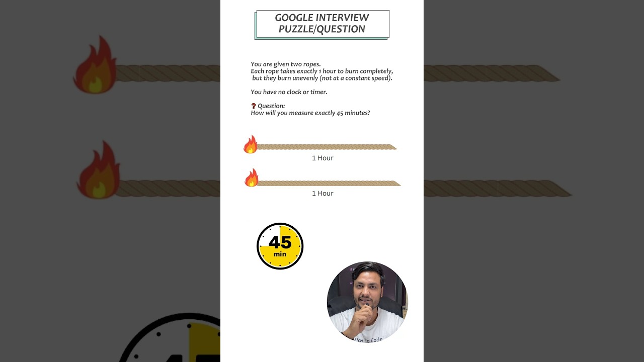 Amazon &  Google Interview Puzzle | Software Engineers | Tricky Logic Question for Freshers & Intern