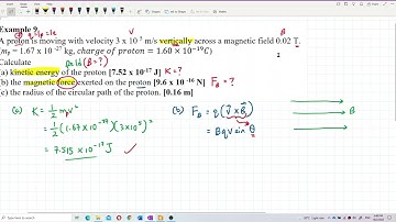 Matriculation Physics: Force on a moving charged particle in a uniform magnetic field (Q5)
