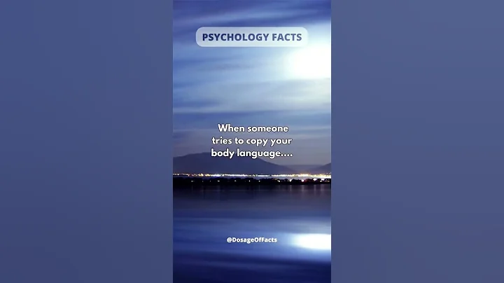 Psychology Facts | When Someone Tries to Copy Your Body Language.... #shorts #dosageoffacts