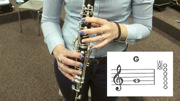 Concert B-Flat Chromatic Scale - Clarinet Demo & Note Map