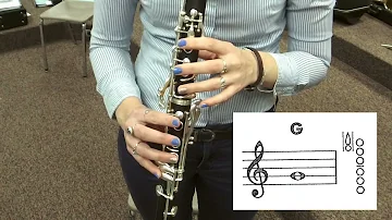 Concert B-Flat Chromatic Scale - Clarinet Demo & Note Map
