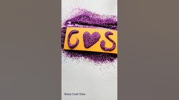 Wait till end & comment your name #shorts #viralvideo #calligraphy #nameart #glitter