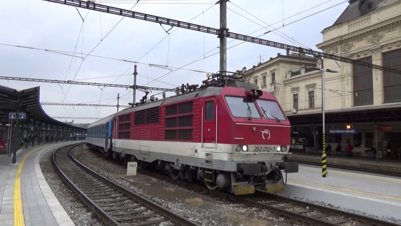 Vlaky Brno hlavní nádraží 23.10.2016