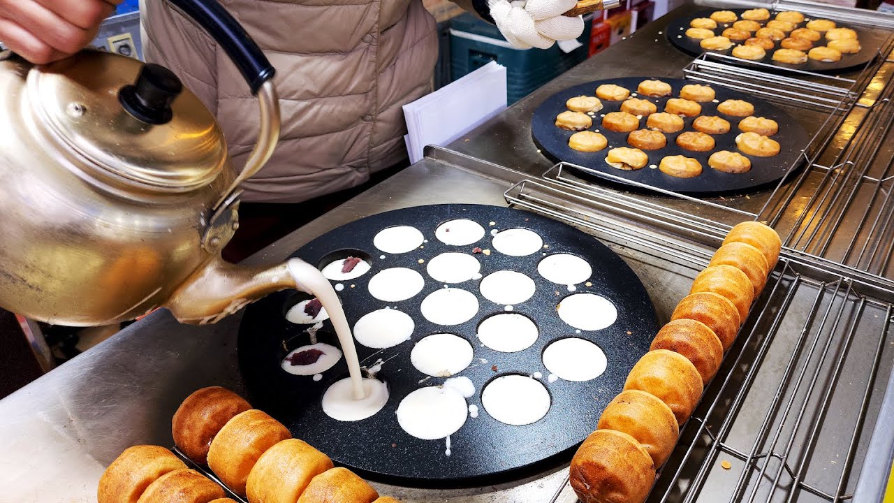 Лучшее зимнее блюдо Кореи! Хлеб с хризантемой, корейские блинчики, паровой рисовый хлеб