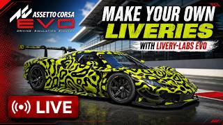 🔴LIVE: How to Make Custom Liveries in Assetto Corsa EVO | LiveryLabs screenshot 1