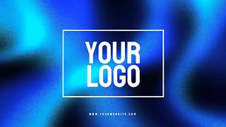 Blue Gradient Blur AI Logo Animation Reveal Intro Video Template (Customizable) - FlexClip