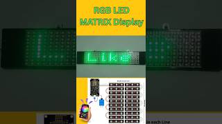 How to Make RGB Scrolling Text Display | WS2812 RGB LED Matrix Display | WS2812 + ESP8266 Project