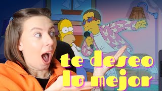 THE SIMPSONS, BAD BUNNY - TE DESEO LO MEJOR (Reaction Video)