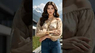Chic Off-Shoulder Sheer Top Skinny Jeans Luxury Travel Style & Beauty Lookbook