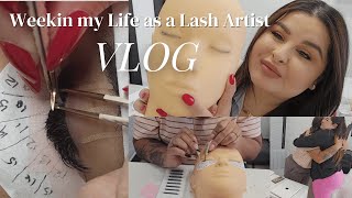 A week in the life of a lash artist || Last in person training