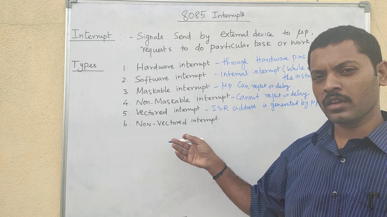 8085 micro processor interrupts in tamil