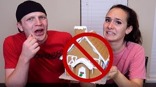 How to NOT build a gingerbread house