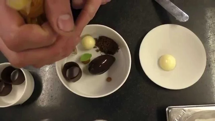 Roy Donselaar prepares a dessert at Michelin star ...