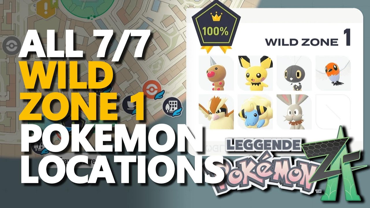 All Wild Zone 1 Pokemon Locations Pokemon Legends Z-A - YouTube