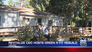 Volunteers improve home of elderly and disabled widow of an Air Force veteran in Chicopee
