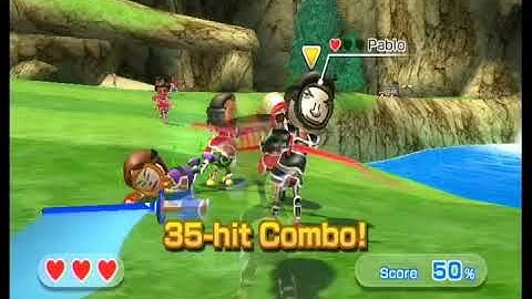 Wii Sports Resort - Swordplay Showdown - Waterfall Reverse - Perfect Combo