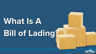What is a Bill of Lading? Find Out Here! #billoflading #logistics #supplychain