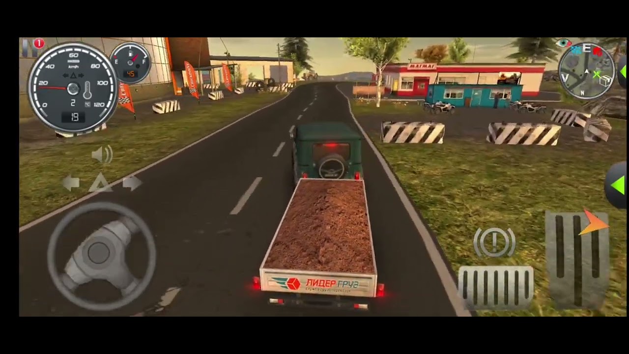 First Coal Transportation Job From Cargo Leader | Russian Car Driver UAZ HUNTER AndroidGameplay HD.