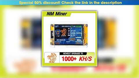 Best NMMiner NerdMiner V2 Hashrate Lucky Miner ESP32 2.8inch Smart Display Crypto Solo Lottery 1010