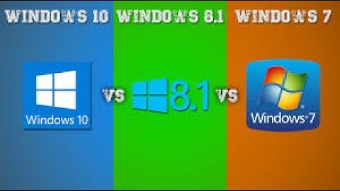 windows 7 VS windows 8.1 VS windows 10!