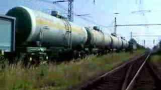 Freight Train With Zscs 752.023 Leaving Trebišov