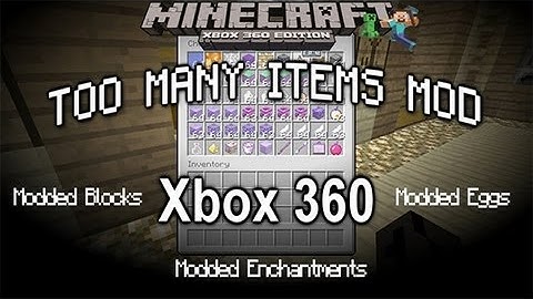 Minecraft Xbox 360: Item Mods and Enchantment Mod W/ Download