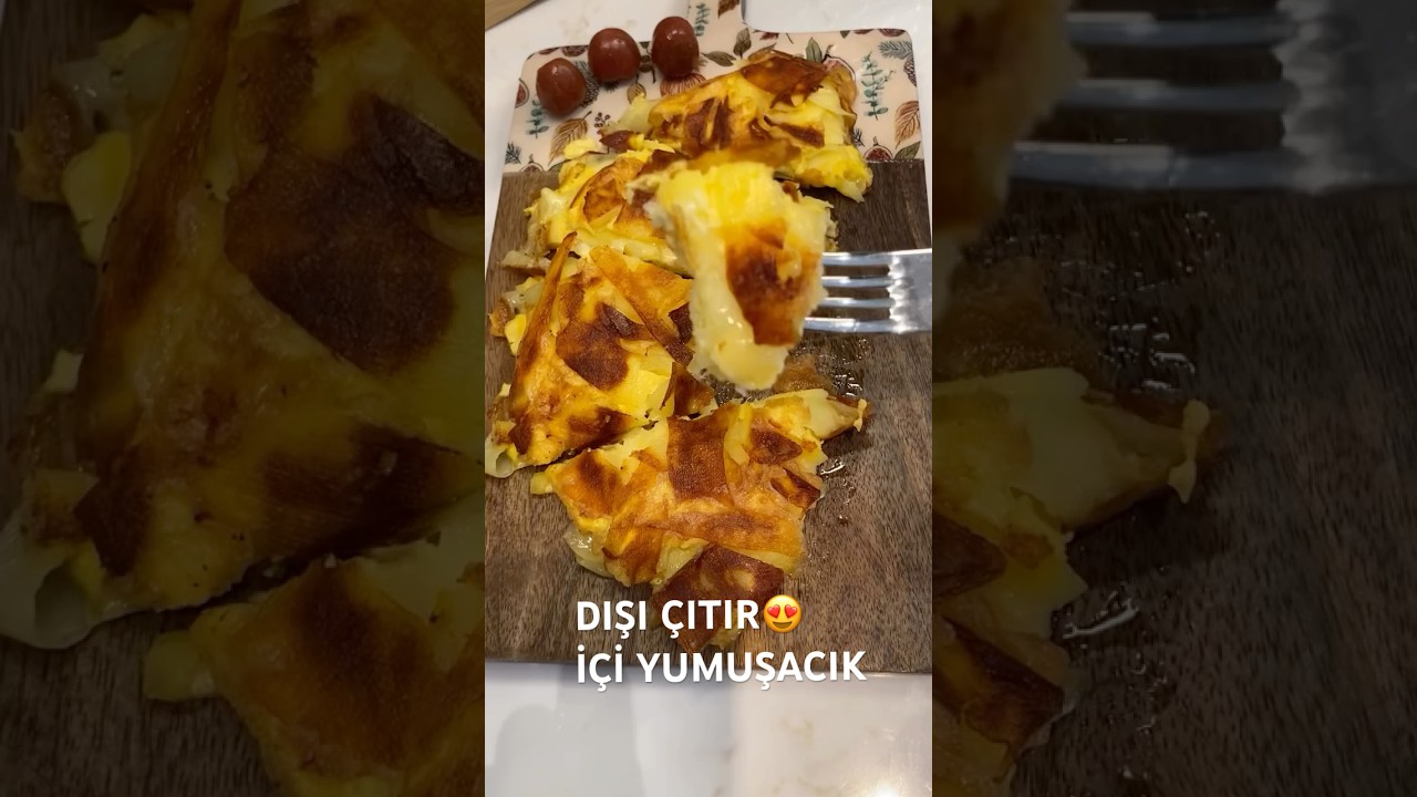 Dışı Çıtır İçi Yumuşacık Patatesli Omlet Tarifi 😍 | Kahvaltılık Pratik Tarif