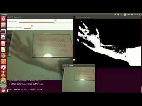moving average background subtraction screencast