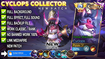 Script Skin Cyclops Collector - Yokai Warlock No Password Full Effect & No Banned | UPDATE