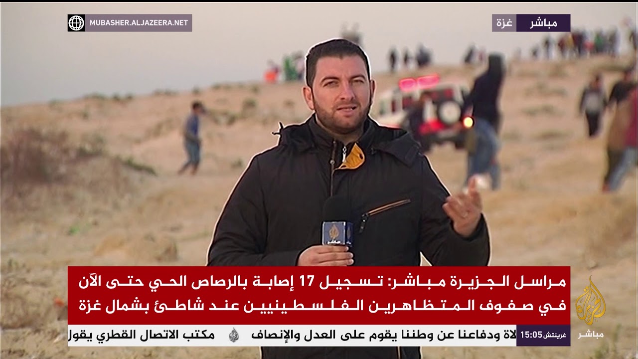 مراسل الجزيرة مباشر: 17 إصابة بالمسير البحري الـ 23 على شواطئ غزة
