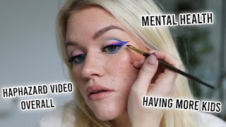 chit chat get ready while doing a graphic liner i continually add to because i can't stop myself