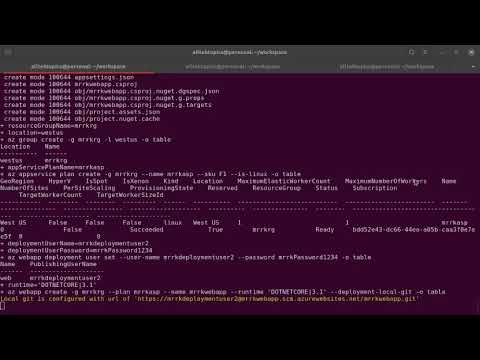How to deploy code from local git repository to a webapplication in ...