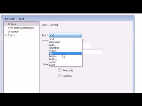 Dreamweaver CS4 Tutorial - 21 - Introduction to Forms