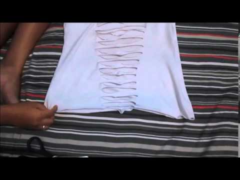 camiseta customizada nas costas