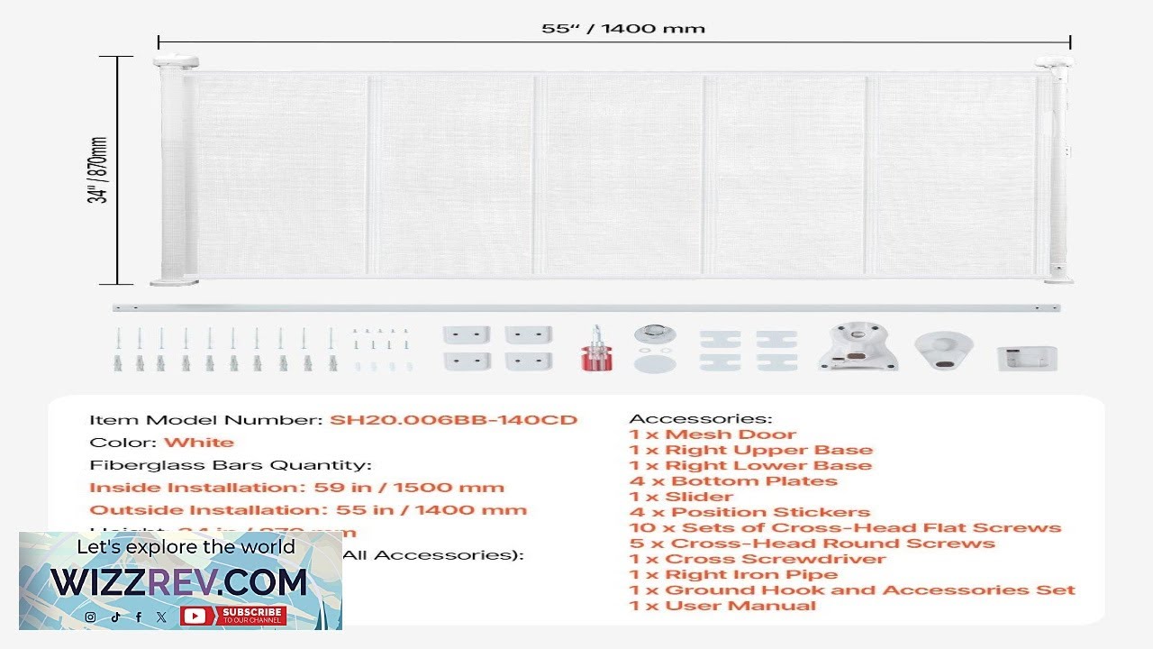 Retractable Baby Gate 34 in Tall Extend to 55 in Wide Review