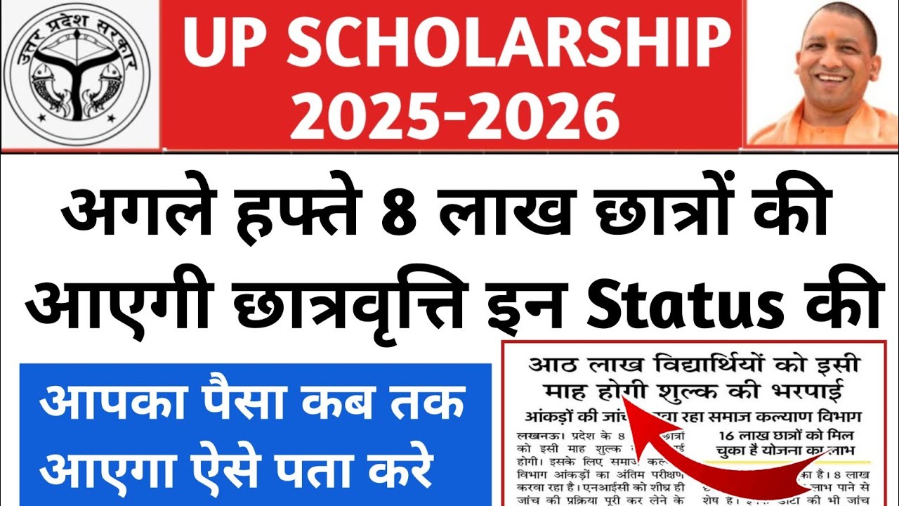 UP Scholarship kab tak aayega 2026 || up scholarship kab aayega 2026 ...